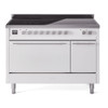 ILVE Professional Plus II 48" Electric Range with 6 Induction Elements Solid Door with Stainless Steel knobs - UPI486QMP