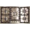 ILVE 36 Inch Stainless Steel Natural Gas/Propane Cooktop - UHP95CI/UHP95CILP