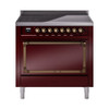 ILVE Nostalgie II Noblesse 36″ Induction Freestanding Range with Solid Door - UNI366QNMP