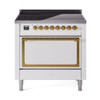 ILVE Nostalgie II Noblesse 36″ Induction Freestanding Range with Solid Door - UNI366QNMP