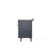 ILVE 40" Professional Plus II Series Freestanding Electric Double Oven Range with 5 Elements, Triple Glass Cool Door - UPDI406WMP