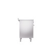 ILVE 40" Professional Plus II Series Freestanding Electric Double Oven Range with 5 Elements, Triple Glass Cool Door - UPDI406WMP