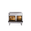 ILVE 40" Professional Plus II Series Freestanding Electric Double Oven Range with 5 Elements, Triple Glass Cool Door - UPDI406WMP