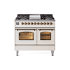 ILVE 40" Nostalgie II Series Freestanding Double Oven Dual Fuel Range