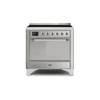 ILVE 36 Inch Majestic II Series Induction Range with 5 Elements 3.5 cu. ft. Oven Capacity TFT Oven Control Display Solid Door (UMI09QNS3)