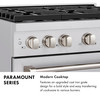 ZLINE 30-Inch 4.2 cu. ft. Paramount Dual Fuel Range with 4 Burner DuoPro™ Cooktop and Electric Convection Oven in Black Stainless Steel (PSDRB-30)