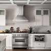 ZLINE 5-Piece Appliance Package - 36-Inch Dual Fuel Range, Hood, Refrigerator, Dishwasher, and Microwave Drawer in Stainless Steel