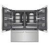 ZLINE Autograph 72-Inch Built-In Refrigerator w/ Gray Interior and Polished Nickel Helix Handles (GRBITZ-30472KPN)