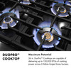 ZLINE Autograph Edition 36-Inch Classic Gas Rangetop with 6 Burner DuoPro™ Cooktop in Stainless Steel and Matte Black Accents (PCRTZ-36-MB)