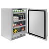 ZLINE Autograph 24-Inch Touchstone Beverage Fridge with Stainless Steel Door and Gold Helix Handle (RBSOZ-ST-24-KG)