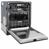ZLINE Autograph Edition 4-Piece Appliance Package - 48-Inch Dual Fuel Range, Refrigerator, Wall Mounted Range Hood, & 24-Inch Tall Tub Dishwasher in Stainless Steel with Champagne Bronze Trim (4KAPR-RARHDWM48-CB)