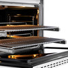 ZLINE Autograph Edition 36-Inch 5.2 cu. ft. Paramount Gas Range with 6 Burner DuoPro™ Cooktop and Convection Gas Oven with White Matte Door and Polished Gold Accents (PSGRZ-WM-36-G)