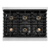 ZLINE 36-Inch 5.2 cu. ft. Paramount Gas Range with 6 Burner DuoPro™ Cooktop and Convection Gas Oven with White Matte Door (PSGR-WM-36)