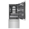 ZLINE Autograph 36-Inch Built-In Refrigerator w/ Gray Interior and Polished Nickel Helix Handles (GRBITZ-30436KPN)