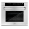 ZLINE 5-Piece Appliance Package - 30-Inch Rangetop, Refrigerator, 30-Inch Electric Wall Oven, 3-Rack Dishwasher, and Convertible Wall Mount Hood in Stainless Steel (5KPR-RTRH30-AWSDWV)
