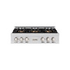 ZLINE 36-Inch Classic Gas Rangetop with 6 Burner DuoPro™ Cooktop in Stainless Steel (PCRT36)
