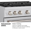 ZLINE Autograph 48-Inch Paramount DuoPro Gas Range in Black Stainless Steel with Champagne Bronze Helix Handles (PSGRBZ-48-KCB)