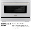 ZLINE Autograph Edition 30-Inch 4.2 cu. ft. Paramount Dual Fuel Range with 4 Burner DuoPro™ Cooktop and Electric Convection Oven in Black Stainless Steel and Champagne Bronze Accents (PSDRBZ-30-CB)
