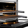 ZLINE Autograph Edition 36-Inch 5.2 cu. ft. Paramount Dual Fuel Range with 6 Burner DuoPro™ Cooktop and Electric Convection Oven with Black Matte Door and Polished Gold Accents (PSDRZ-BLM-36-G)
