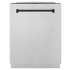 ZLINE Autograph Edition 4-Piece Appliance Package - 30-Inch Dual Fuel Range, Refrigerator, Wall Mounted Range Hood, & 24-Inch Tall Tub Dishwasher in Stainless Steel with Matte Black Trim (4KAPR-RARHDWM30-MB)