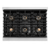 ZLINE Autograph 36-Inch Paramount DuoPro Dual Fuel Range in Stainless Steel with Bronze Helix Handle (PSDRZ-36-KCB)