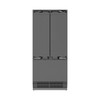 ZLINE 36-Inch 19.6 cu. ft. Panel Ready French Door Built-In Bottom Freezer Refrigerator with Water Dispenser and Ice Maker with Stainless Steel Interior (SRBIV-36)