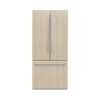 ZLINE 36-Inch 19.6 cu. ft. Panel Ready French Door Built-In Bottom Freezer Refrigerator with Water Dispenser and Ice Maker with Stainless Steel Interior (SRBIV-36)