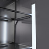 ZLINE Autograph 60-Inch Black Stainless Steel Built-In Refrigerator w/ Gray Interior and Bronze Helix Handles (GRBIVZ-BS60KCB)