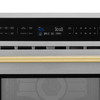 ZLINE Autograph Edition 2-Piece Appliance Package - 30-Inch Single Wall Oven with Self-Clean and 30-inch Built-In Microwave Oven in Satin Stainless Steel with Gold Trim