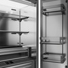 ZLINE Autograph Edition 36-Inch 19.6 cu. ft. Panel Ready French Door Built-In Bottom Freezer Refrigerator with Water Dispenser and Ice Maker with Stainless Steel Interior and Champagne Bronze Accents (SRBIVZ-36-CB)