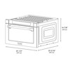 ZLINE 5-Piece Appliance Package - 30-Inch Dual Fuel Range, Hood, Refrigerator with Water Dispenser, Dishwasher, and Microwave Drawer in Stainless Steel with Gold Accents