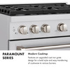 ZLINE Autograph 36-Inch Paramount DuoPro Gas Range in Stainless Steel with Bronze Helix Handle (PSGRZ-36-KCB)