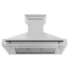 ZLINE Autograph Edition 2-Piece Appliance Package - 48-Inch Gas Range & Wall Mounted Range Hood in Stainless Steel with Matte Black Trim (2AKPR-SGRRH48-MB)