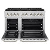 ZLINE Autograph 48-Inch Paramount DuoPro Dual Fuel Range in Stainless Steel with Nickel Helix Handles (PSDRZ-48-KPN)