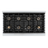 ZLINE Autograph 48-Inch Paramount DuoPro Dual Fuel Range in Stainless Steel with Nickel Helix Handles (PSDRZ-48-KPN)