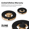 ZLINE Autograph 36-Inch Paramount DuoPro Gas Range in Stainless Steel with Gold Helix Handle (PSGRZ-36-KG)