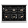 ZLINE Autograph 36-Inch Paramount DuoPro Gas Range in Stainless Steel with Gold Helix Handle (PSGRZ-36-KG)