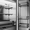 ZLINE Autograph 36-Inch French Door Refrigerator with Stainless Interior and Gold Helix Handles (SRBIVZ-30436KG)