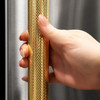 ZLINE Autograph 36-Inch French Door Refrigerator with Stainless Interior and Gold Helix Handles (SRBIVZ-30436KG)
