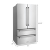 ZLINE 5-Piece Appliance Package - 30-Inch Gas Range, Refrigerator, Convertible Wall Mount Hood, Microwave Drawer, and 3-Rack Dishwasher in Stainless Steel (5KPR-SGRRH30-MWDWV)