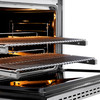 ZLINE Autograph 36-Inch Paramount Dual Fuel Range in Stainless Steel with Bronze Helix Handle (SDRZ-36-KCB)
