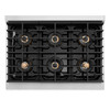 ZLINE Autograph Edition 36-Inch 5.2 cu. ft. Paramount Gas Range with 6 Burner DuoPro™ Cooktop and Convection Gas Oven in Stainless Steel and Polished Gold Accents (PSGRZ-36-G)