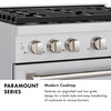 ZLINE 30-Inch 4.2 cu. ft. Paramount Dual Fuel Range with 4 Burner DuoPro™ Cooktop and Electric Convection Oven with White Matte Door (PSDR-WM-30)
