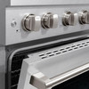 ZLINE 30-Inch 4.2 cu. ft. Paramount Dual Fuel Range with 4 Burner DuoPro™ Cooktop and Electric Convection Oven in Satin Stainless Steel (PSDRS-30)