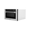 ZLINE 5-Piece Appliance Package - 30-Inch Gas Range, Hood, Refrigerator with Water Dispenser, Dishwasher, and Microwave Drawer in Stainless Steel