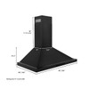 ZLINE 5-Piece Appliance Package - 30-Inch Gas Range, Refrigerator, Convertible Wall Mount Hood, Microwave Drawer, and 3-Rack Dishwasher in Black Stainless Steel (5KPR-SGRBRH-MWDWV)