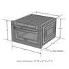 ZLINE 5-Piece Appliance Package - 30-Inch Gas Range, Refrigerator, Convertible Wall Mount Hood, Microwave Drawer, and 3-Rack Dishwasher in Black Stainless Steel (5KPR-SGRBRH-MWDWV)