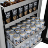 ZLINE Autograph 24-Inch Touchstone Beverage Fridge with Stainless Steel Door and Bronze Helix Handle (RBSOZ-ST-24-KCB)