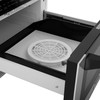 ZLINE 5-Piece Appliance Package - 30-Inch Gas Range, Hood, Refrigerator, Dishwasher, and Microwave Drawer in Stainless Steel with Matte Black Accents
