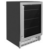 ZLINE Appliance Package - 36-Inch Gas Range, Range Hood, Microwave Drawer, Tall Tub Dishwasher and Beverage Fridge in Stainless Steel (5KP-SGRRH36-MWDWV-RBV)